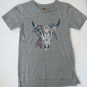 🌸Cute Boho Cow Skull Shirt